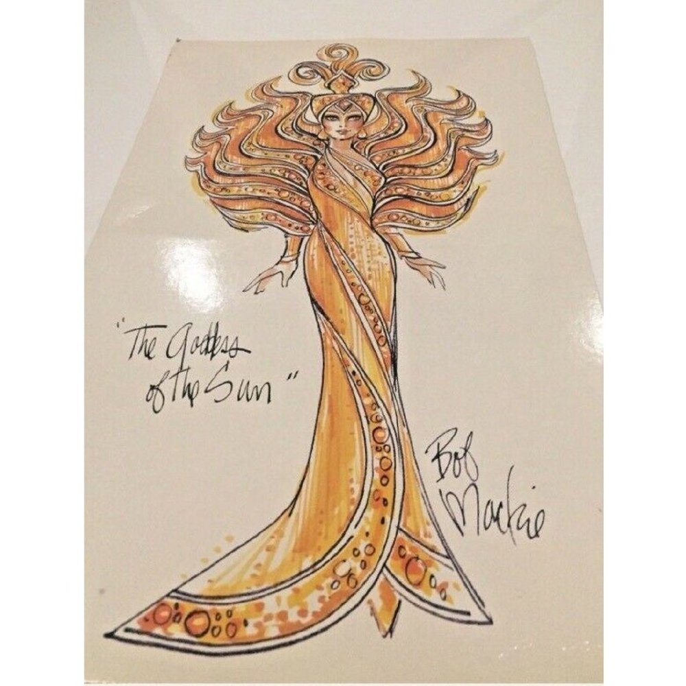 new Mattel Barbie Goddess of the Sun Doll by Designer Bob Mackie ... circa 1996 - Picture 5 of 10